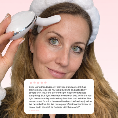 EMS Red Light Therapy Face & Neck Lift Wrinkle Remover Tightening Massager