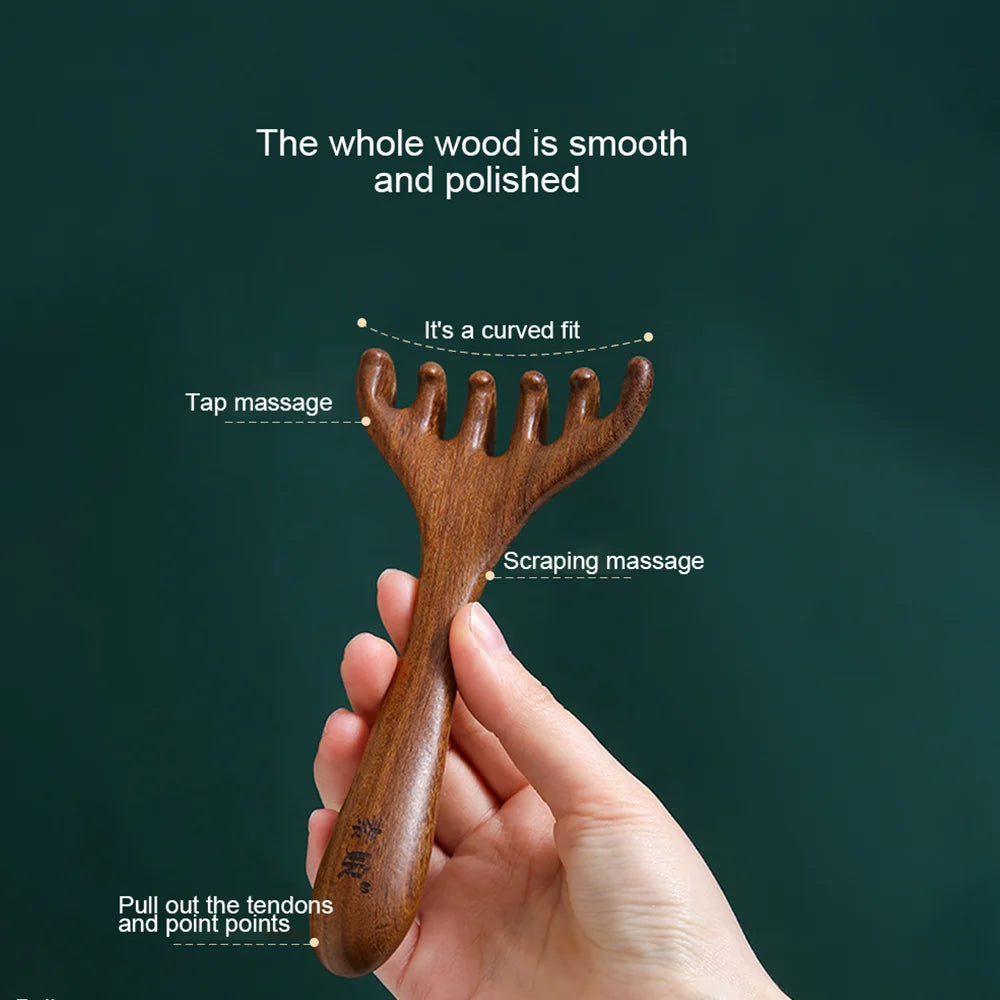 GoldenClaw Sandalwood Massager
