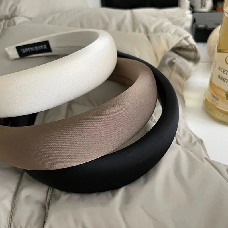 EleganceWave Satin Hairband