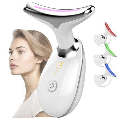 EMS Red Light Therapy Face & Neck Lift Wrinkle Remover Tightening Massager
