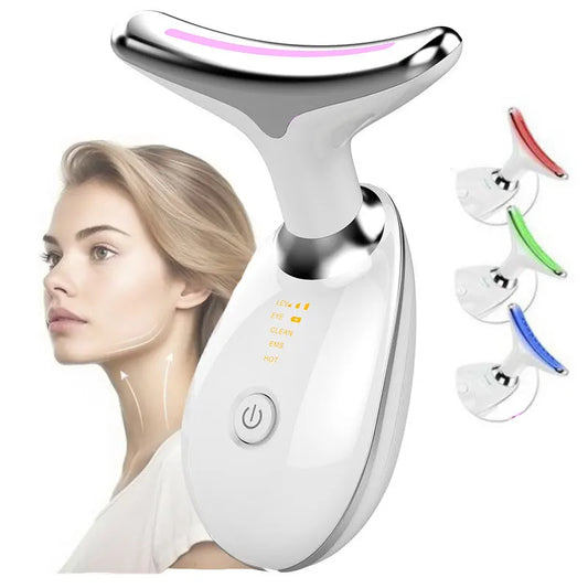 EMS Red Light Therapy Face & Neck Lift Wrinkle Remover Tightening Massager