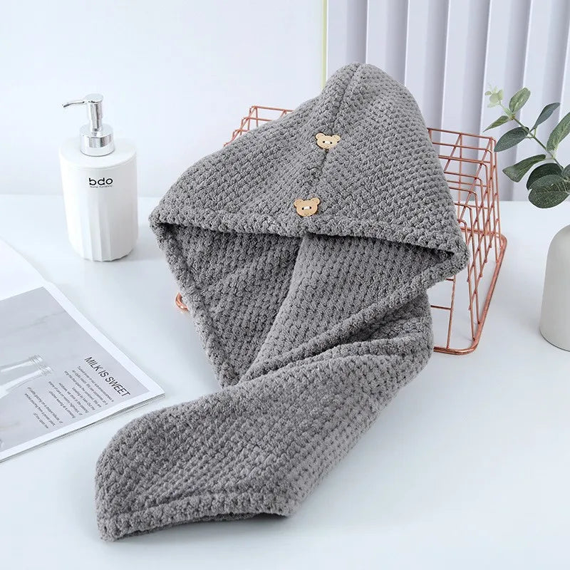 PineDry Coral Fleece Turban