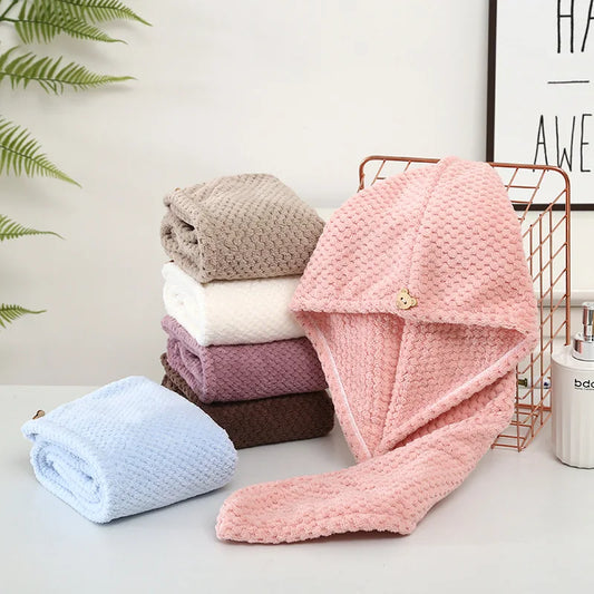 PineDry Coral Fleece Turban