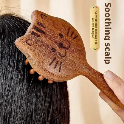 SandalGlow Wooden Massage Comb