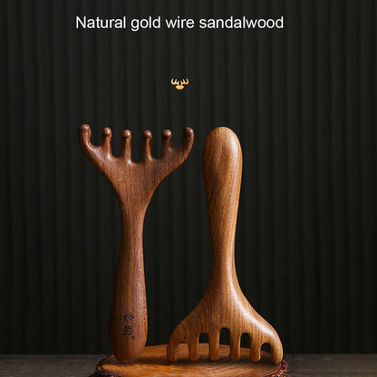 GoldenClaw Sandalwood Massager